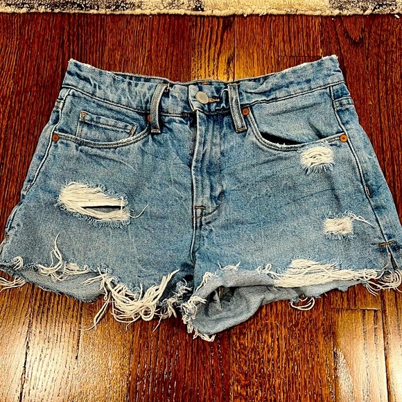 Blank NYC THE BARROW Vintage High Rise Jean Shorts - Picture 1 of 6